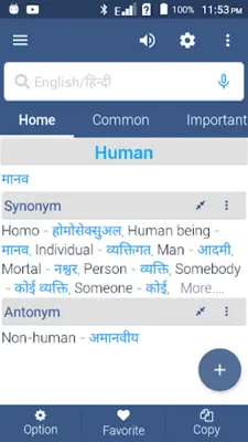 English To Hindi Dictionary android App screenshot 0